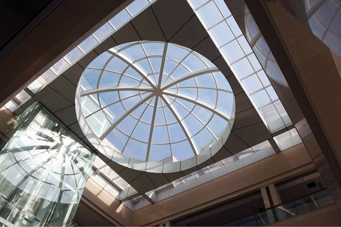 铝合金明框玻璃采光顶(幕墙)的构造设计 铝合金明框玻璃采光顶(幕墙)的构造设计