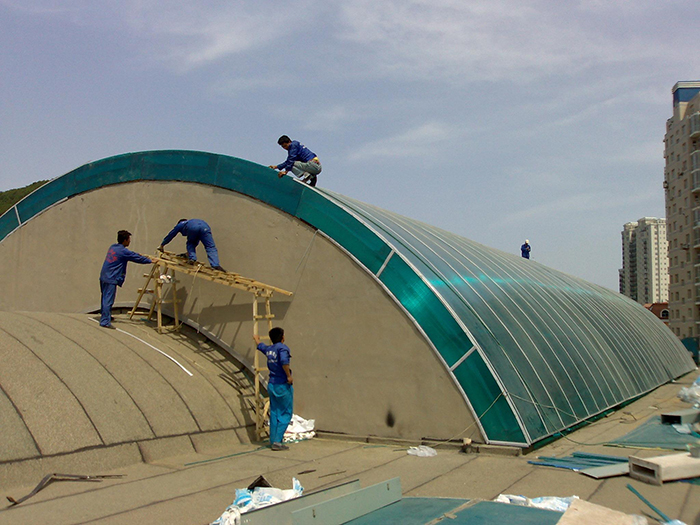 聚碳酸酯板屋面设计 聚碳酸酯板屋面设计